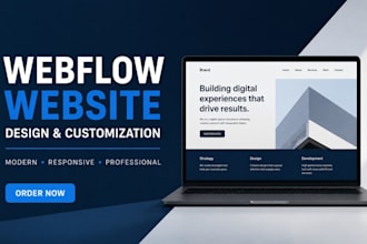 design and customize a webflow website