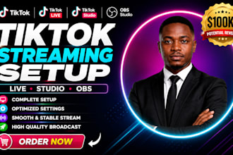 setup tiktok live tiktok studio tiktok streaming and obs studio streaming setup