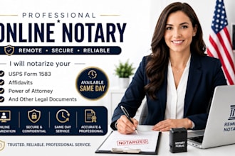 notarize your usps form 1583 online with remote notary service power of attorney