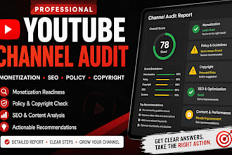 audit your youtube channel for monetization SEO and policy issues