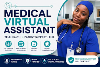 be your medical virtual assistant for telehealth support