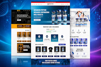 create fda compliant research peptide website with coa and payment processor