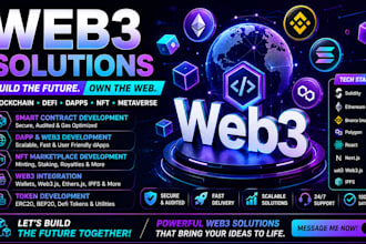 be your web3 developer for dapp, blockchain, smart contract, crpto wallet, defi