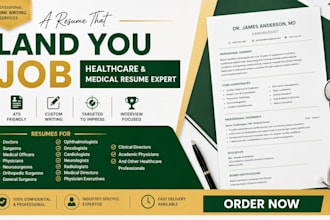 write an ats optimized doctor, surgeon, and medical officer resume