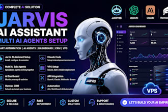 setup jarvi assistance multi ai sub agents dashboard hermes crm claude code vps