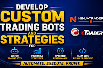 develop custom trading bots and strategies for ninjatrader and ctrader