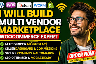 build a multi vendor ecommerce marketplace website with woocommerce