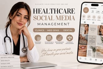 be your healthcare social media manager and content creator