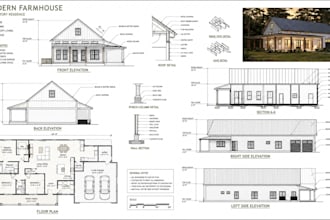 create adu plans, house plans, blueprints and autocad drafting