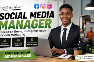 social media manager for facebook reels instagram reels video marketing
