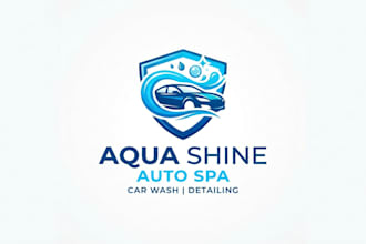 design a fresh and professional car wash logo