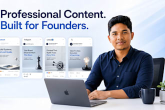 design professional social media posts for founders and executives
