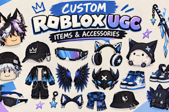 create any custom roblox ugc items and accessories for your avatar