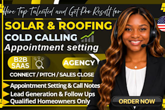 do solar roofing cold calling leads generation homeowner appointment setter call