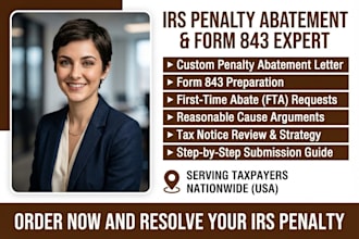 draft your irs penalty abatement letter and form 843 request