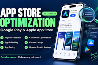 optimize your app with aso for more downloads on google play and app store