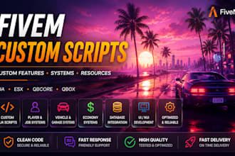 create custom fivem scripts and resources using lua