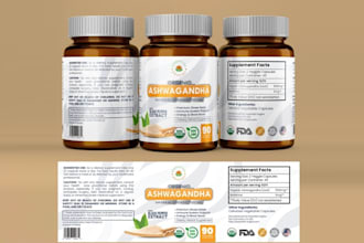 do premium product label box package pouch bag design