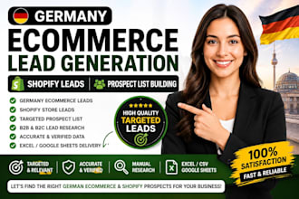 do germany ecommerce lead generation, shopify leads, and prospect list building