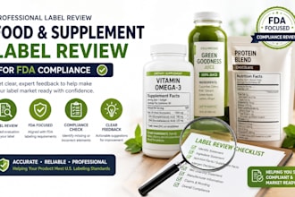 review your food and supplement labels for fda compliance