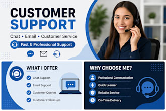provide professional customer support via chat and email