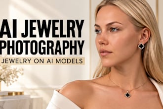 create realistic ai jewelry photos on models