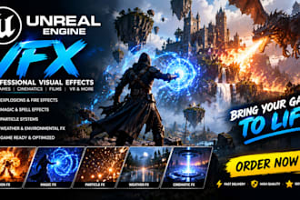 create unreal engine vfx and unity game vfx effects
