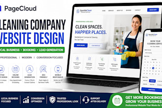 build pagecloud cleaning company website local business booking lead generation
