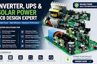design custom inverter, ups and solar power electronics bldc motor driver pcb