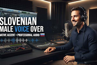 record professional male slovenia voice over in slovenian accent
