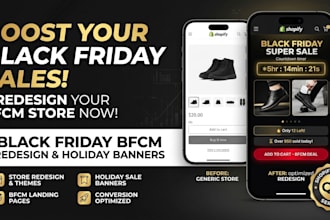 do 5 black friday bfcm store redesign and holiday banner setup