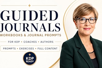 write guided journals, workbooks and journal prompts for KDP and coaches