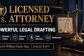 draft an aggressive debt collection demand letter and legal notice