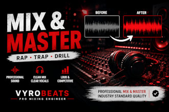 mix and master your rap or trap song professionally