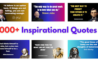 design high quality custom image quotes in any niche