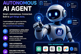 develop an autonomous ai agent with tool integrations