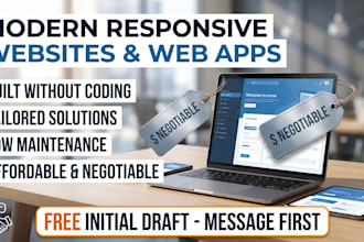 build modern responsive websites and custom web apps affordably