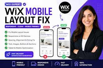 fix your wix mobile layout and make your site responsive