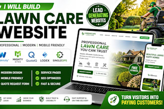 build webtricity buildright quoteiq lodex arborgold lawnpro lawn service website