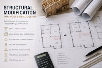design structural modifications for home renovations and building alterations