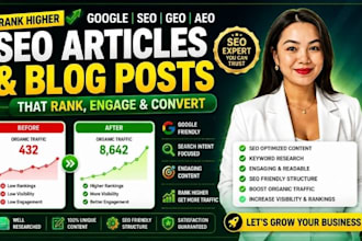 write high ranking google SEO article and blogpost businesses in USA, UK, ca, au
