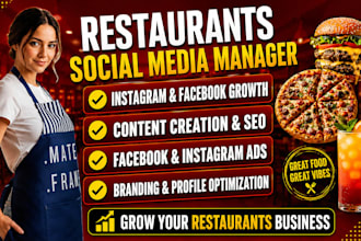 manage your restaurant cafe social media marketing for sales bookings