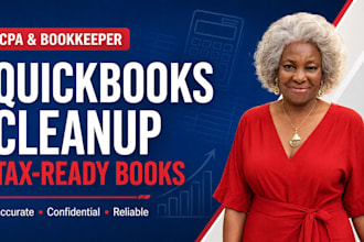 do quickbooks cleanup and prepare tax ready books for US businesses
