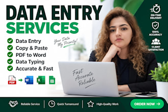 do accurate data entry and copy paste tasks
