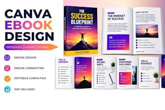 do a professional canva ebook design and ebook layout
