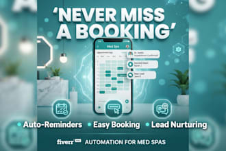 build gohighlevel appointment booking and reminder system for med spas gym