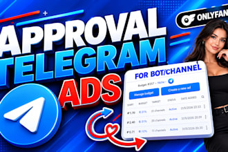 do telegram promotion, run approved telegram ads for only fans