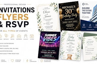 create invitations and flyers for events