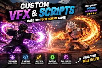 make vfx or script for you on roblox