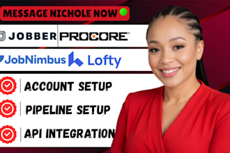 setup jobber jobnimbus procore buildertrend acculynx jobtrend houzz pro highleve